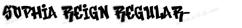 Sophia Reign Regular字体转换